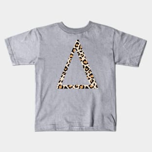 Delta Cheetah Greek Letter Kids T-Shirt